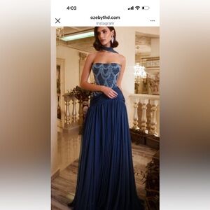 Elegant Blue Maxi Dress